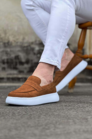WG161 Taba Süet Erkek Casual Ayakkabı