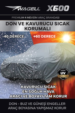 Skoda Rapid Hatchback - X600 KLİPSLİ 4 MEVSİM  Araba brandası - oto çadır örtü