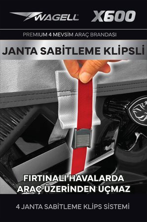 Ford Kuga - X600 KLİPSLİ 4 MEVSİM  Araba brandası - oto çadır örtü