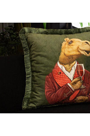 Mr. Camel Yastık/Kırlent (Dolgu Boncuk Elyaf, Ulusl. Yıkama Ve Solmama Sertifikası)