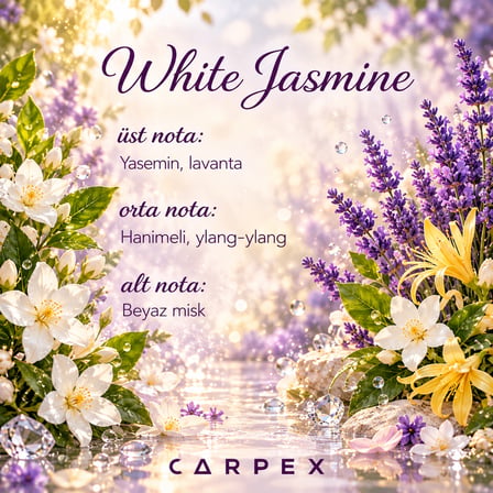 Carpex White Jasmine Aroma Oil Koku Kartuşu 200 ml | Yasemin Portakal Çiçeği ve Misk Kokulu
