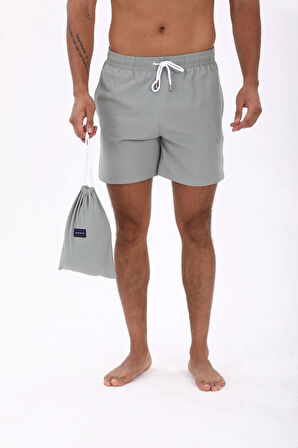 Stretch Haki Deniz Şortu