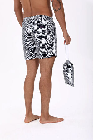 Whıtefın Alaçatı Bel Lastikli Deniz Şortu