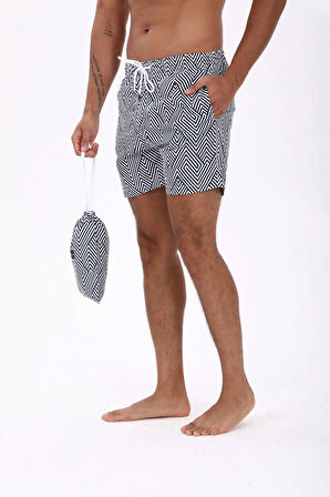 Whıtefın Alaçatı Bel Lastikli Deniz Şortu