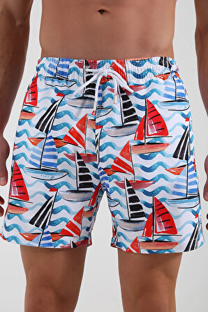 White Yatching Deniz Şortu