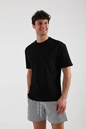 Unisex Basic Siyah T-shirt