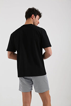 Unisex Basic Siyah T-shirt