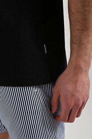 Unisex Basic Siyah T-shirt