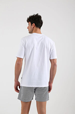 Unisex Basic Beyaz T-shirt