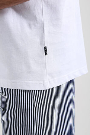 Unisex Basic Beyaz T-shirt