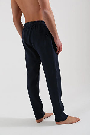 Whiten Lacivert Keten Pantolon