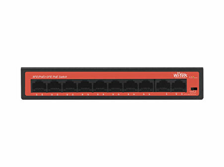 Wi-Tek WI-PS210H - 8FE+2FE 250mMCCTV+Watchdog + 65W PoE Switch