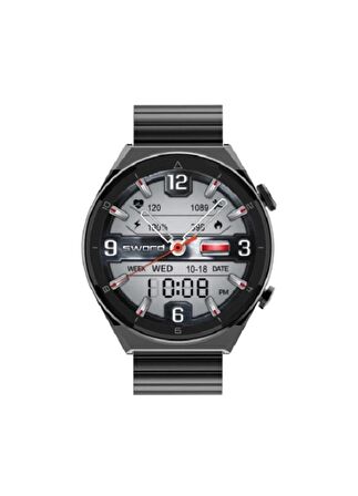 SWORD SMART WATCH WIA 2 SW-WIA102 AKILLI SAAT SİYAH METALİK