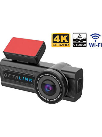 Getalink Q5 3K Gece Görüşlü Ultra HD Wi-Fi Araç İçi Kayıt Kamerası | Dahili Ekranlı, Geniş Açı, G-Sensör, Kablosuz Bağlantı