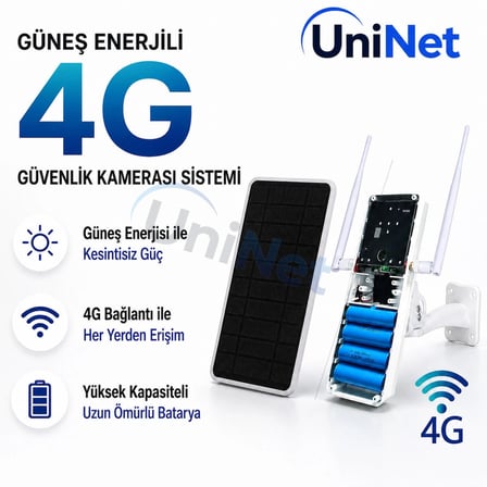 Güneş Enerjili 4g Sım Kartlı Router – Yüksek Kapasiteli Batarya, Dış Mekân Internet Sistemi