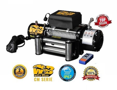 WILD BEAR 12500 LB OFF ROAD VİNÇ 12 V (Çelik Halat)