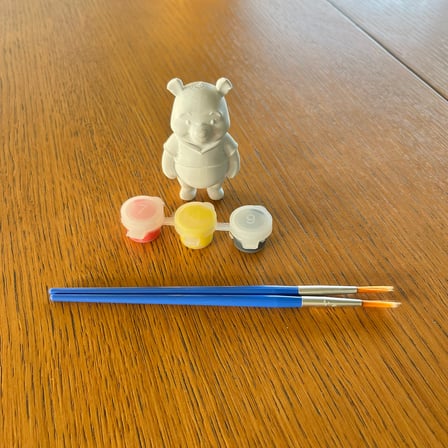 Winnie The Pooh Boyanabilir 3D Figür Seti - Boya ve Fırça Dahil Çocuk Hobi Aktivite Kiti