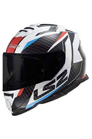 Unisex Storm 2 Racer Mavi-kırmızı 2 Cam Kask