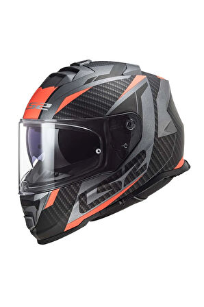 Storm 2 Racer Mat Tıtanıum-neon Turuncu Kask - L