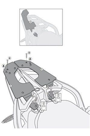 Sr5109 Bmw F800gt (13-20) - F800r (09-20) - F800st (06-16) Arka Çanta Taşıyıcı
