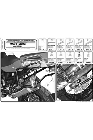 Pl685 Bmw R 1200gs Adventure (06-13) Yan Çanta Tasıyıcı