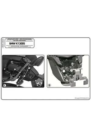 Plr692 Bmw K 1200s (05-08) - K 1300s (09-16) Yan Çanta Taşıyıcı