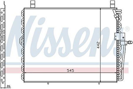 Wisco 1248301870 Klima Radyatörü Mt-At 545X442mm 1248301870