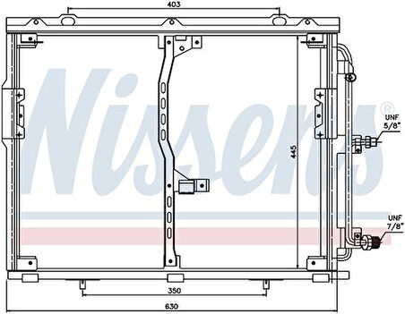 Wisco 1408300670 Klima Radyatörü Mt-At 600X460mm 1408300670