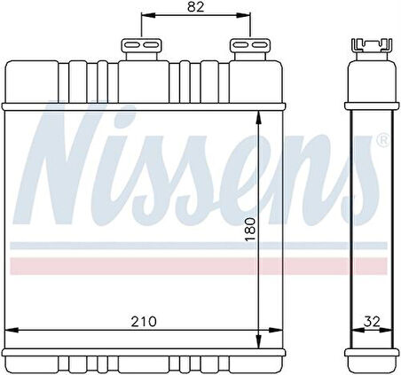 Wisco 1618142 Kalorifer Radyatörü Brazing 180X210mm 1618142