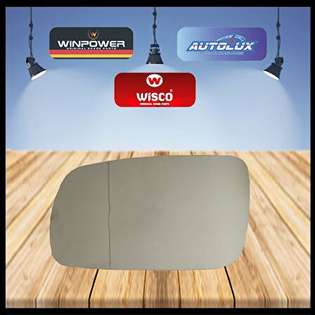 Wisco 1J1857522E Ayna Camı Isıtmalı Sağ Mavi 130mm 1J1857522E