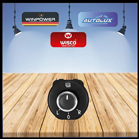 Wisco 1Z0959565A Ayna Ayar Düğmesi Kromsuz 1Z0959565A