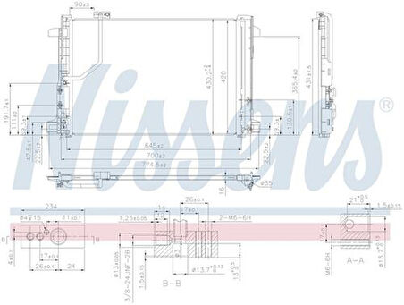 Wisco 2045000154 Klima Radyatörü Mt 610X420mm 2045000154