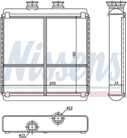 Wisco 2048300061 Kalorifer Radyatörü Brazing 180X205mm 2048300061