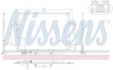 Wisco 2115000154 Klima Radyatörü Mt-At 590X440mm 2115000154