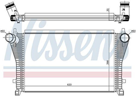 Wisco 5Q0145803K Turbo Radyatörü Mt-At 620X415mm 5Q0145803K