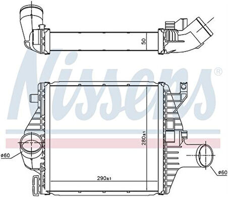 Wisco 6385012901 Turbo Radyatörü Mt-At 290X270X50mm 6385012901