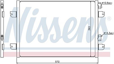 Wisco 8200182361 Klima Radyatörü Mt-At 572X393X16mm 8200182361