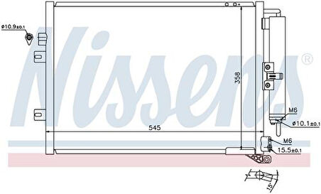 Wisco 8200443897 Klima Radyatörü Mt 545X385mm 8200443897