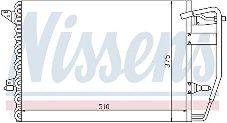 Wisco 93AW19710AA Klima Radyatörü Mt-At 510X375mm 93AW19710AA