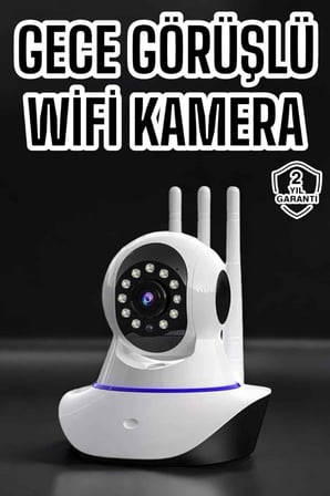 Ev Kamerası Wifi Kamerası Video Kayıt Çift Yönlü Hareket Sensörü Bebek