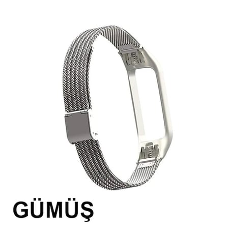 Lüx Xiaomi Mi Band 3 Akıllı Saat Çelik Toka Kayış Kordon-(5775)
