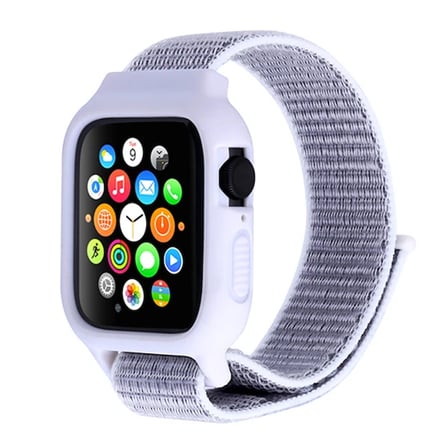 Ally Apple Watch 6-SE-5-4 44mm / 3-2-1 42mm Kayış Kordon Kılıf Silikon-(5775)