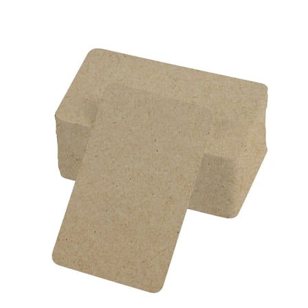 Parti Malzemesi Atölye Ürünü Öğrenme Kartı Boş Kelime Kartları 5x8 cm - 50 Adet Oval Kenarlı