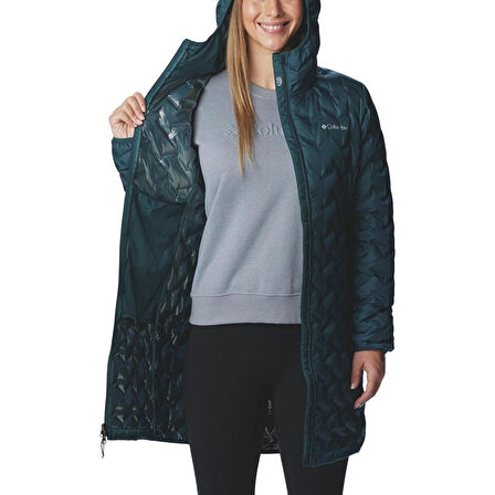 Columbia Delta Ridge Long Down Kadın Kaz Tüyü Mont WK0294_414