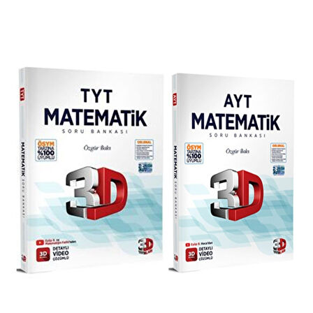 3D TYT ve AYT Matematik Seti 2 Kitap