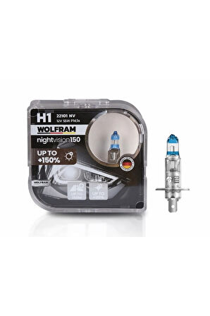 H1 Ampul PERFORMANS AMPULÜ +%150 Fazla Işık ve %20 Beyaz Işık 12V 55W WOLFRAM