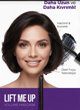 Lift Me Up Volume Mascara - Ekstra Siyah Hacim Veren, Uzunluk ve Kıvrım Sağlayan Özel Seri Maskara