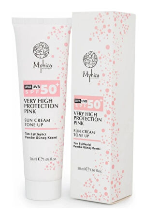  3 ADET MYHİCA SPF 50+ TON EŞİTLEYİCİ PEMBE GÜNEŞ KREMİ 50ML