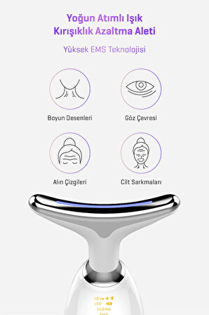 Wodimark EMS Güzellik Cihazı – 7 LED Işık, Isıtmalı Terapi, Mikro Akım Lifting, Kablosuz Yüz & Boyun Sıkılaştırıcı