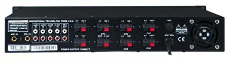 Westa WM-350UT USB Bluetooth 350W 6 Zone Mixser Amfi Mikrofon Ve AUX Girişli Amfi